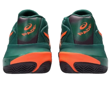 Asics Mens Padel Shoes Gel-Resolution X Padel - Jewel Green/Energy Orange