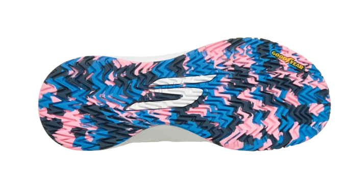 Skechers Mens Shoes Viper Court Rally White Pink Blue
