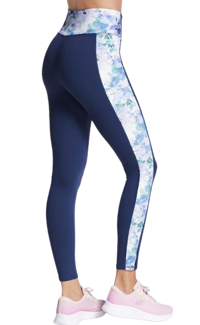Skechers Blue GoWalk Seascape Floral Leggings