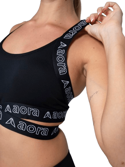AORA CROSS BRA BLACK - Padel Outlet AORA