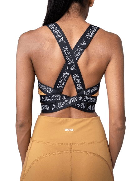 AORA CROSS BRA CARAMEL - Padel Outlet AORA