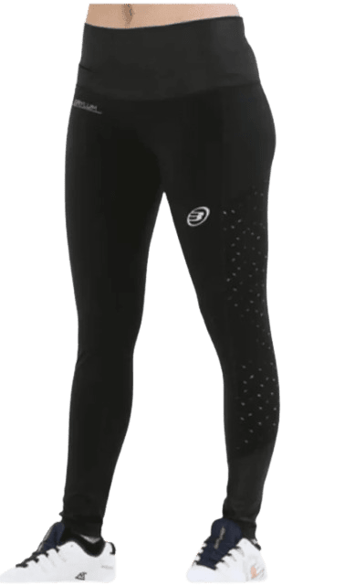 Bullpadel Poeta Long Tights Black w Pockets Women - Padel Outlet BULLPADEL