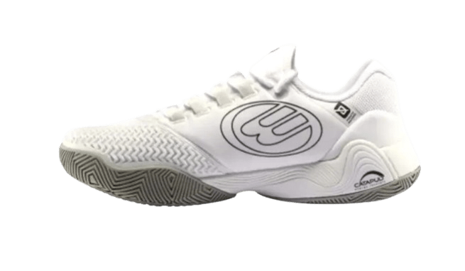 Bullpadel Shoes Mens Hack Vibram – White/Black - Padel Outlet BULL PADEL