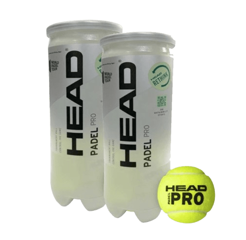 Head Padel Pro 3 Balls Can X2 - Padel Outlet HEAD