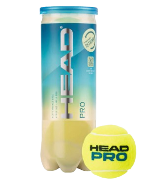 HEAD Pro 3‐Ball Can Tennis Balls - Padel Outlet HEAD
