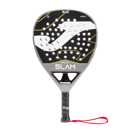 Joma Padel Racket Slam Pro light gray black - Padel Outlet JOMA