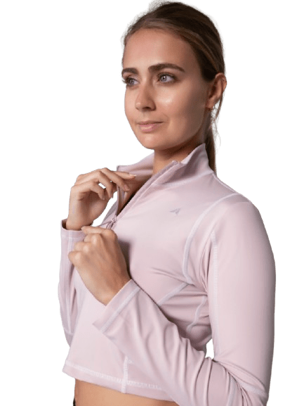 KANZEI ZIP LONGSLEEVE LIGHT PINK - Padel Outlet AORA