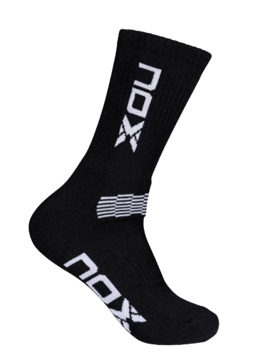 Long Nox Socks Negro/Blanco Logo (39 - 45) - Padel Outlet Nox