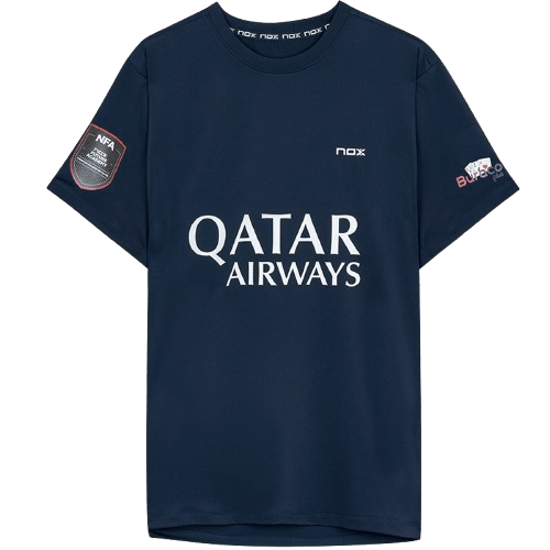 Nox NFA Sponsor Augustin Tapia Dark Blue T-Shirt - Padel Outlet nox