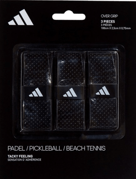 Overgrips Adidas Tacky Black Perforated X3 - Padel Outlet ADIDAS