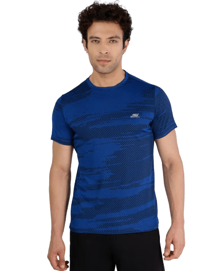 SKECHERS MENS T-SHIRT SS JACQUARD (TS0009ID-RYBL) - Padel Outlet Skechers