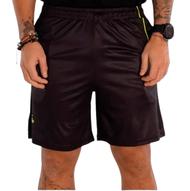 VIBORA MENS SHORTS BLACK MAMBA X ANNIVERSARIO NEGRO/AMARILLO - Padel Outlet VIBORA