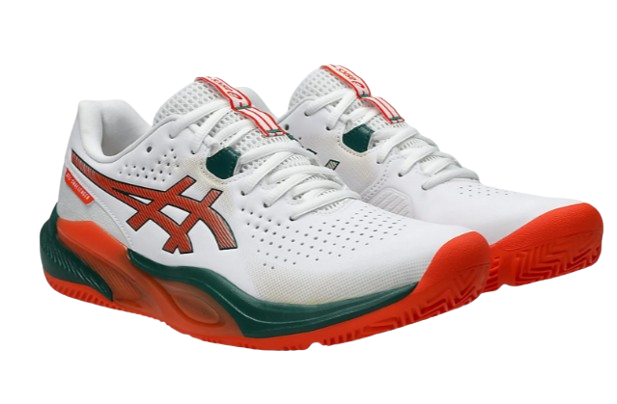 Asics Mens Shoes Gel-Challenger 15 Padel - White/Energy Orange