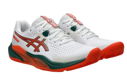 Asics Mens Shoes Gel-Challenger 15 Padel - White/Energy Orange