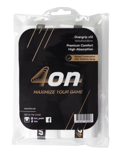 4on Premium Comfort Overgrip, 12-Pack