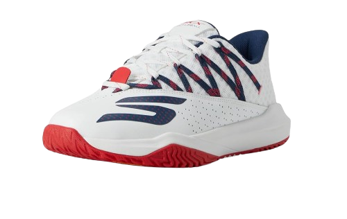 Skechers Mens Shoes Viper Court Rally White Navy Red