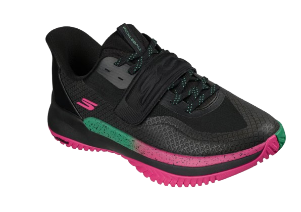 Skechers Mens Shoes Viper Court Elite 2.0 Black Burgundy