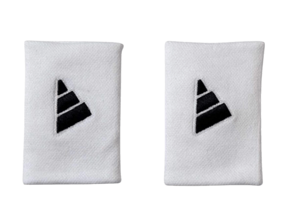 Adidas Long White Black Wristbands X2 - Padel Outlet ADIDAS