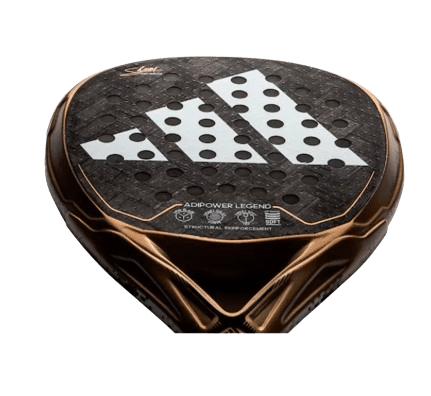 Adidas Adipower Legend 2023 padel racket with black and red design, featuring a sleek grip and lightweight frame.