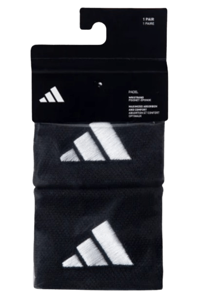 Adidas Small Wristbands Black/White X2 - Padel Outlet ADIDAS