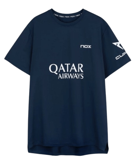 Agustin Tapia Sponsors AT10 Navy Blue T-Shirt - Padel Outlet nox