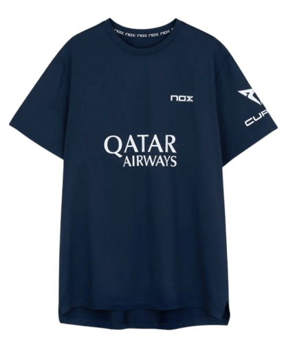 Agustin Tapia Sponsors AT10 Navy Blue T-Shirt - Padel Outlet nox