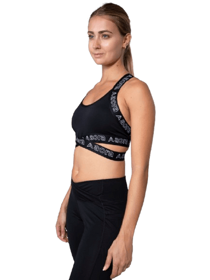 AORA CROSS BRA BLACK - Padel Outlet AORA