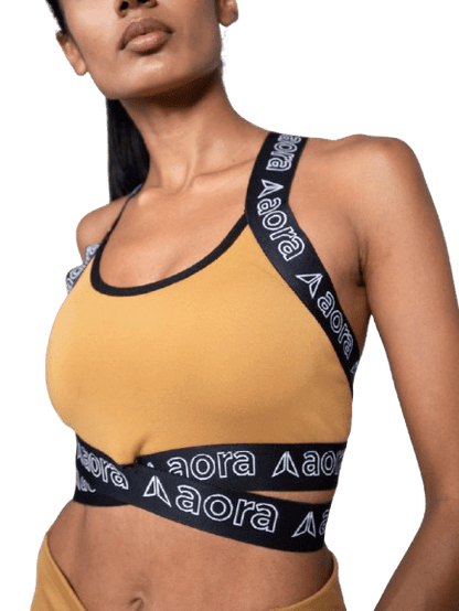 AORA CROSS BRA CARAMEL - Padel Outlet AORA