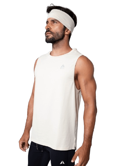 AORA TRAINING TANK TOP KHAKI - Padel Outlet AORA