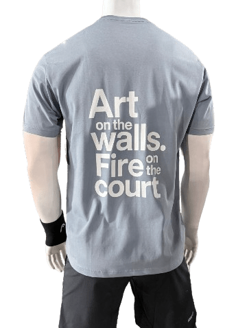 Art On The Walls Fire On the Court Tshirt - Padel Outlet Padel Outlet