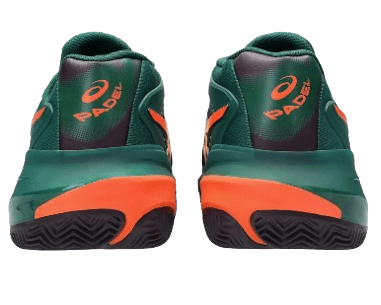 Asics Men's Padel Shoes Gel-Resolution X Padel - Jewel Green/Energy Orange - Padel Outlet Asics