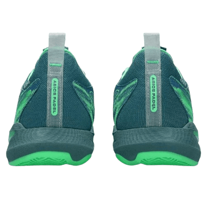 Asics Men's Padel Shoes SonicSmash FF – Saba Blue / Vital Green - Padel Outlet Asics