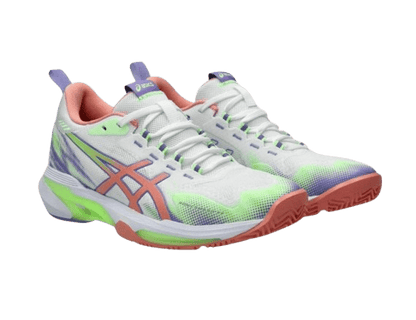 Asics Sonicsmash FF Women Padel Shoes - White/ Guava - Padel Outlet Asics
