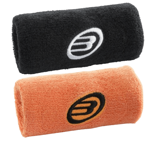 Bullpadel BPMU - 233 Wristband Negro/Naranja - Padel Outlet BULL PADEL
