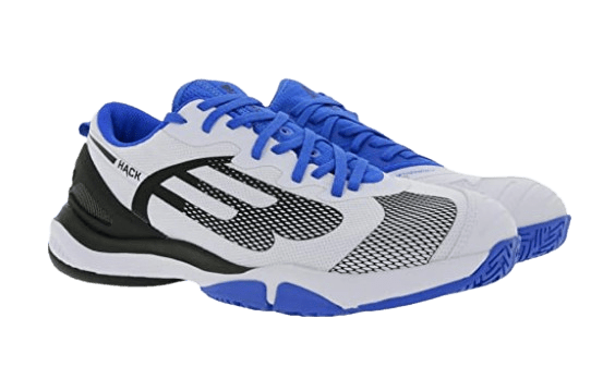BULLPADEL HACK HYBRID FLY 22V (BLANCO/AZUL REAL) - Padel Outlet BULLPADEL