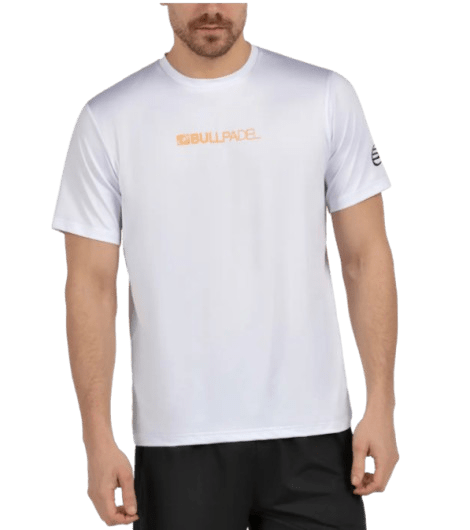 Bullpadel Men's T-Shirt Coledil White - Padel Outlet BULLPADEL
