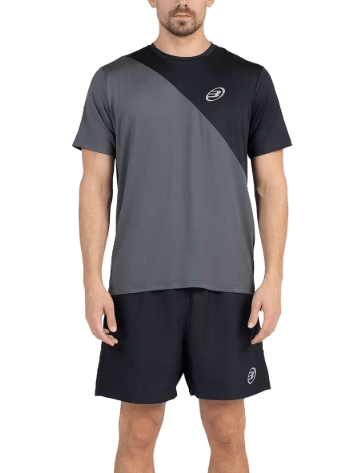 Bullpadel Men's T-shirt Palazuel Antracita - Padel Outlet BULLPADEL