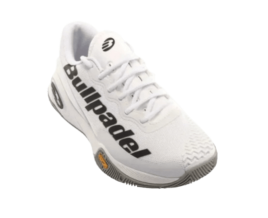 Bullpadel Shoes Mens Hack Vibram – White/Black - Padel Outlet BULL PADEL