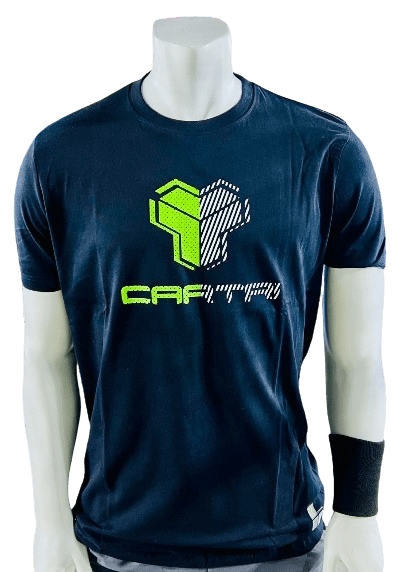 Cartri Men's Tshirt Santorini Black - Padel Outlet CARTRI