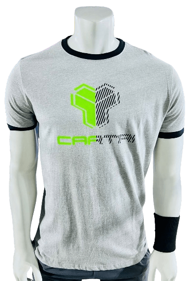 Cartri Men's Tshirt Santorini Grey - Padel Outlet CARTRI