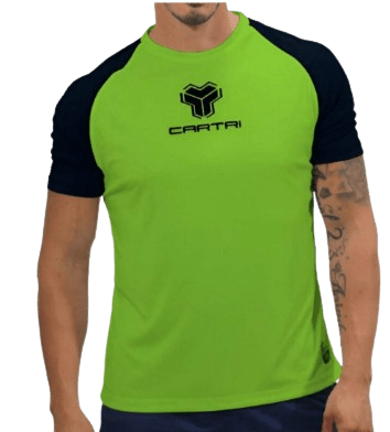 Cartri T shirt Match Verde Negro - Padel Outlet CARTRI