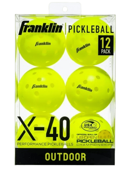 Franklin Pickleball X - 40 12 Pack Vellum Optic - Padel Outlet FRANKLIN