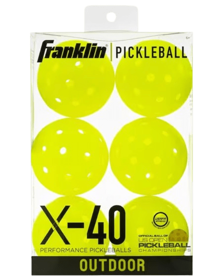 Franklin Pickleball X - 40 6 Pack Vellum Optic - Padel Outlet FRANKLIN