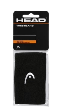 Head long wristband 5" black pack x2 - Padel Outlet HEAD