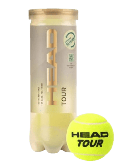 Head Tour 3 Tennis Balls - Padel Outlet HEAD