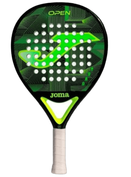 Joma Open padel racket black flour green - Padel Outlet JOMA
