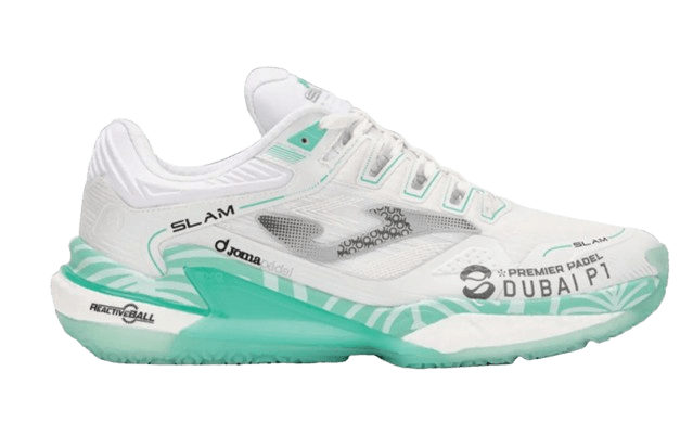 Joma Shoes Slam Men 25 Dubai Premier Padel P1 man white - Padel Outlet JOMA