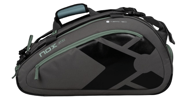 Nox AT10 Team Padel Bag Grey/Green - Padel Outlet Nox