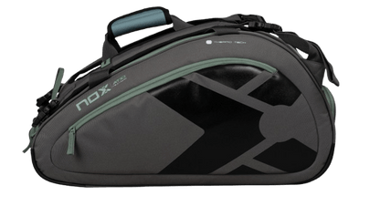 Nox AT10 Team Padel Bag Grey/Green - Padel Outlet Nox