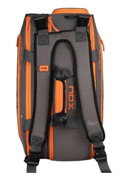 Nox AT10 Team Padel Racket Bag Grey/Orange - Padel Outlet Nox